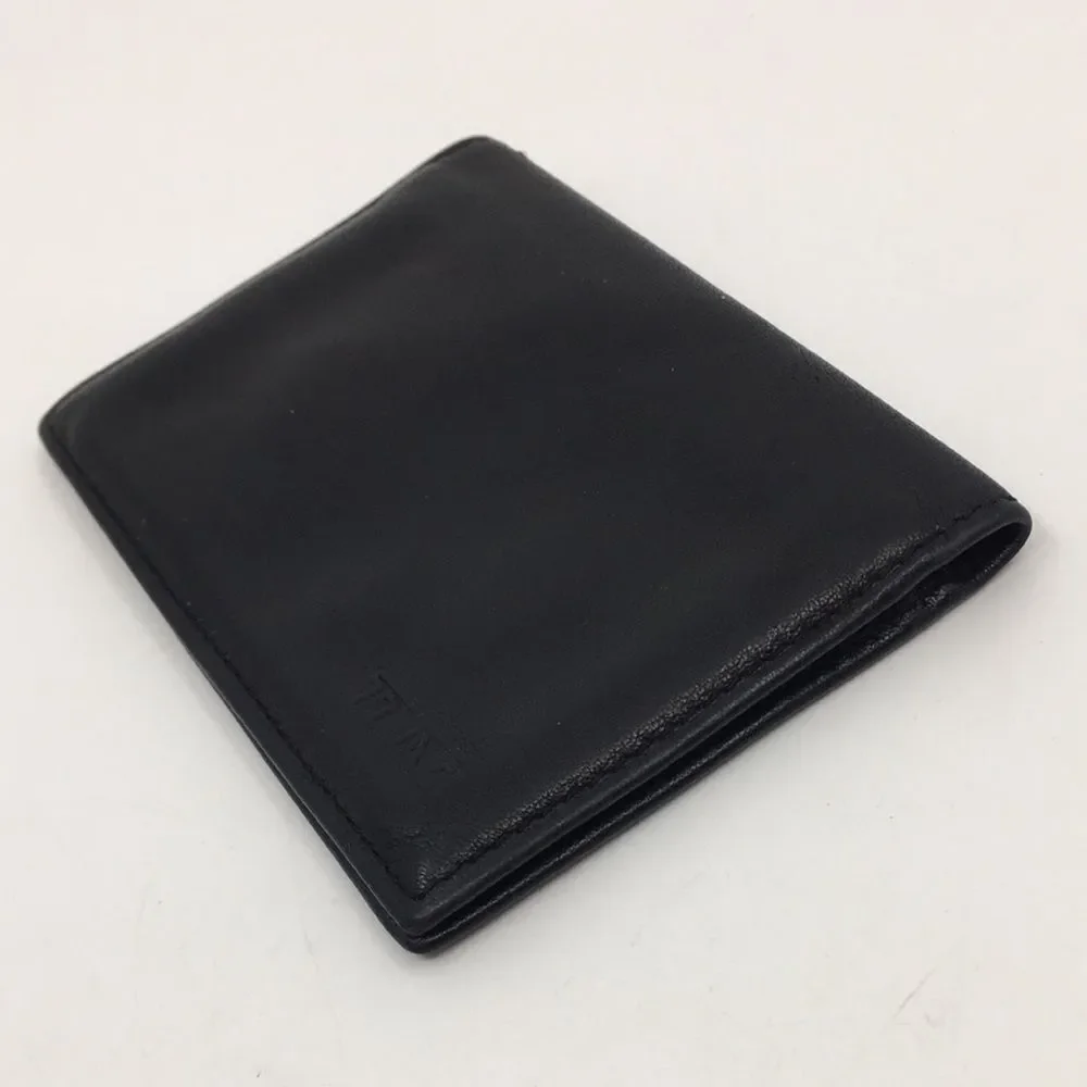 TUMI - Slim Card Case - Black Leather